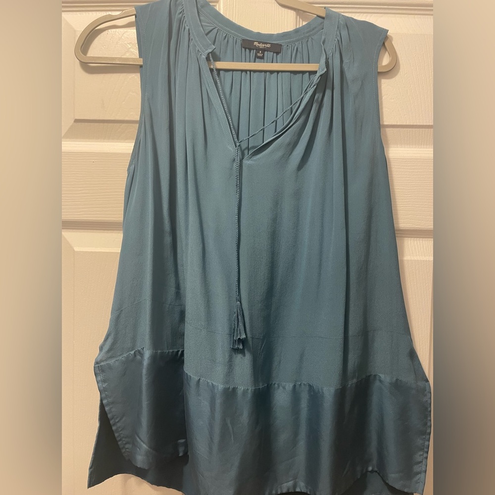 Silky Blue Going Out Top from Madewell